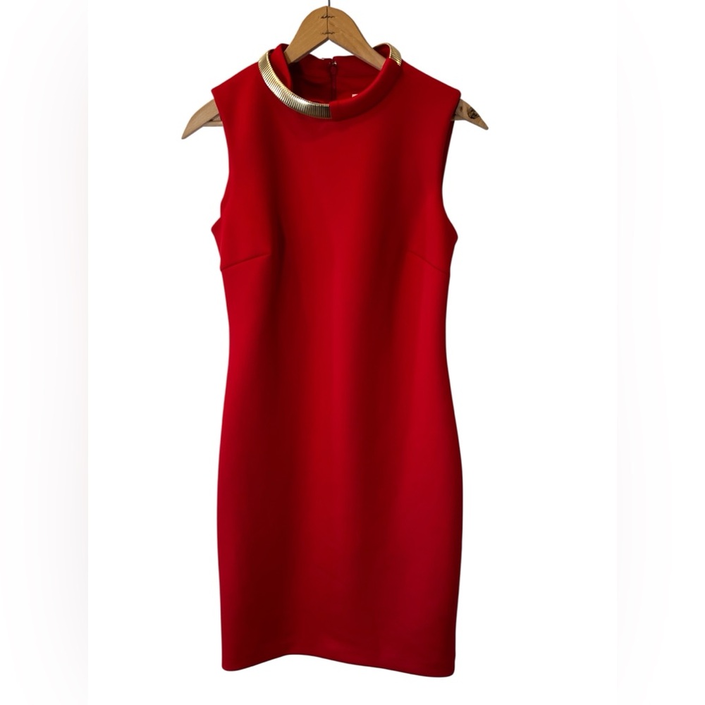 Calvin Klein Vibrant Red Dress - Picture 2 of 10